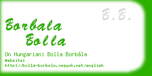 borbala bolla business card